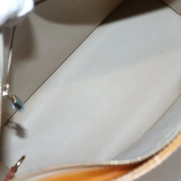 LOUIS VUITTON Monogram Vernis Houston Hand Bag Beige M91004 LV Auth SW1452 - Picture 12 of 16